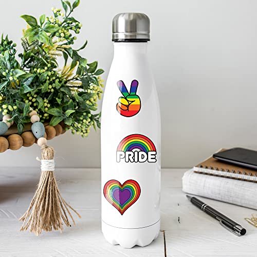 Pride Temporary Tattoos/Rainbow Designs/Support your LGBTQ Community/MADE in USA (Retro Pride 48pk)