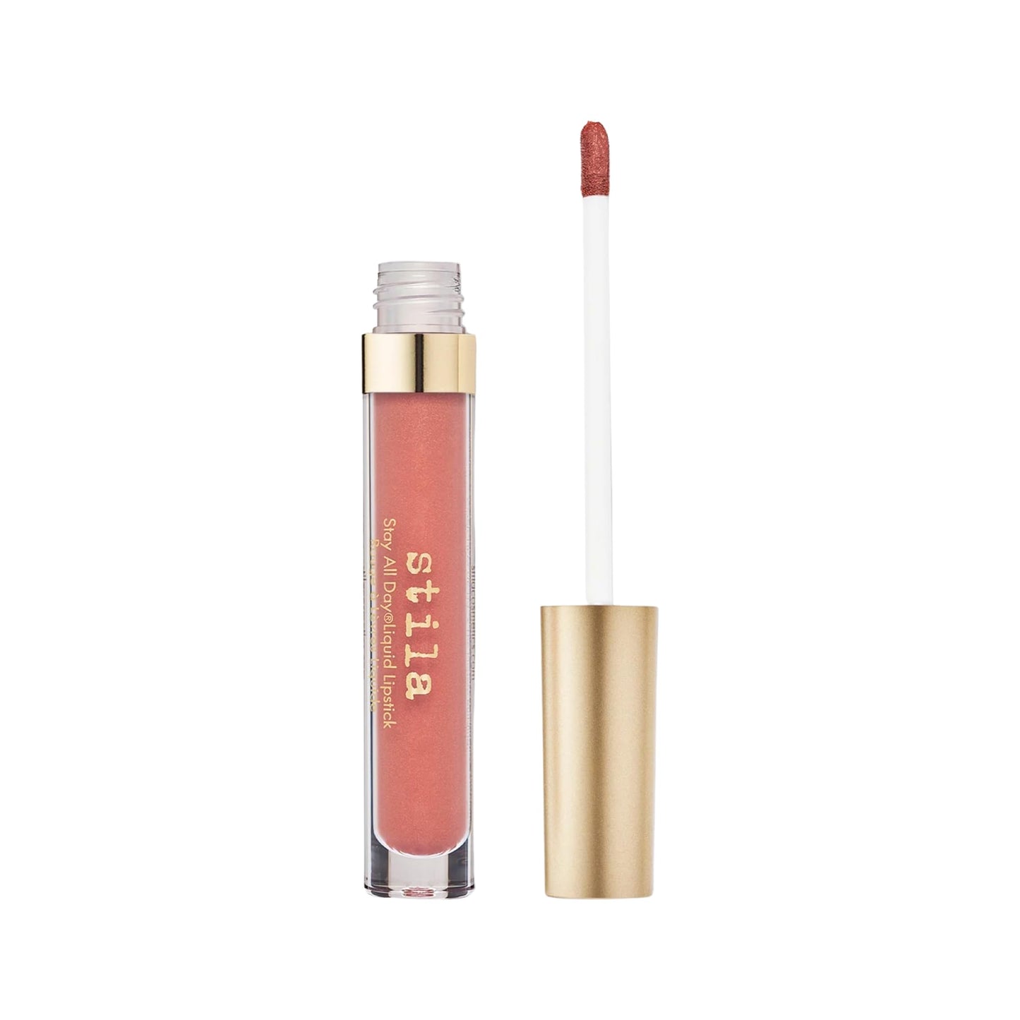 stila Stay All Day Liquid Lipstick, Shimmering Metallic Long-Lasting Color Wear, No Transfer Hydrating, Lightweight with vitamin E & Avocado Oil for Soft Lips 0.10 Fl. Oz., Carina Shimmer