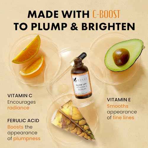 Eclat Skincare Vitamin C Face Serum - Skin Care for Dark Spots, Vitamin C Serum with Hyaluronic Acid, Ferulic Acid, & Vit E - Anti Aging and Skin Brightening, Vit C Face Care 1 Fl Oz