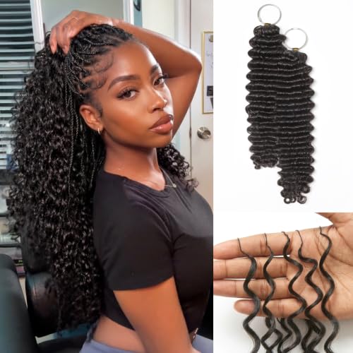 LUVME Deep Wave Crochet Hair 20 Inch 100g Human Hair