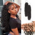 LUVME Deep Wave Crochet Hair 20 Inch 100g Human Hair