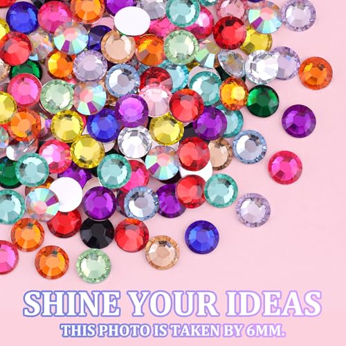 24000Pcs 3mm Resin Rhinestones Kit with Glue & Tweezers