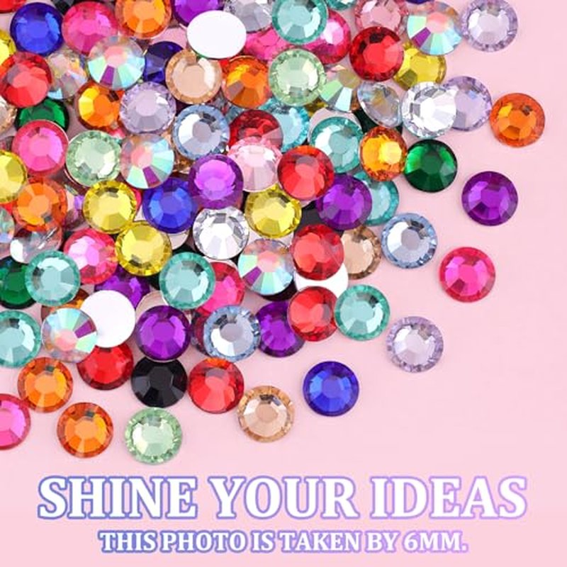 24000Pcs 3mm Resin Rhinestones Kit with Glue & Tweezers