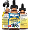 MYVIDAPURE WILD BLUEBERRY SEED OIL 100% Pure Unrefined Virgin Cold Pressed. Moisturizer for Face, Skin, Hair, Nails, Scars, Anti Aging (0.5 Fl Oz)