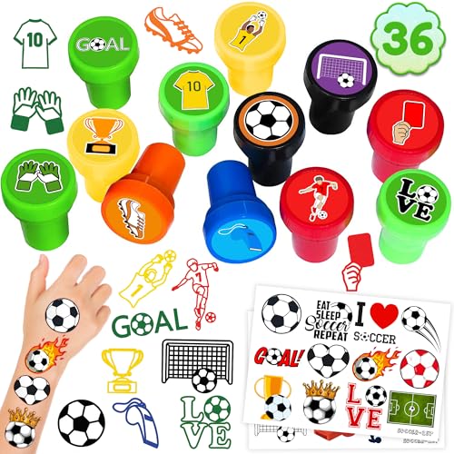 Soccer Party Favor Set - 36PC Stamps & Tattoos