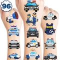 107 PCS Police Car Temporary Tattoos Party Favors