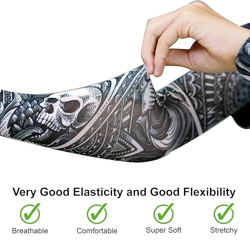 Temporary Tattoo Sleeves - 3 Pack Tribal Hawaiian Pirate Design