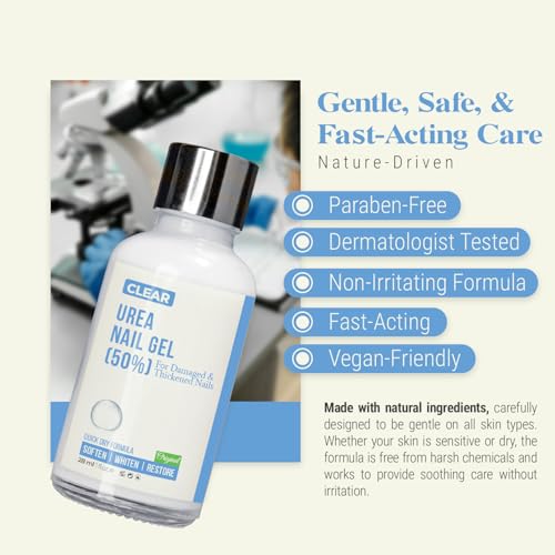 50% Urea Nail Gel Treatment for Thick, Damaged & Discolored Nails