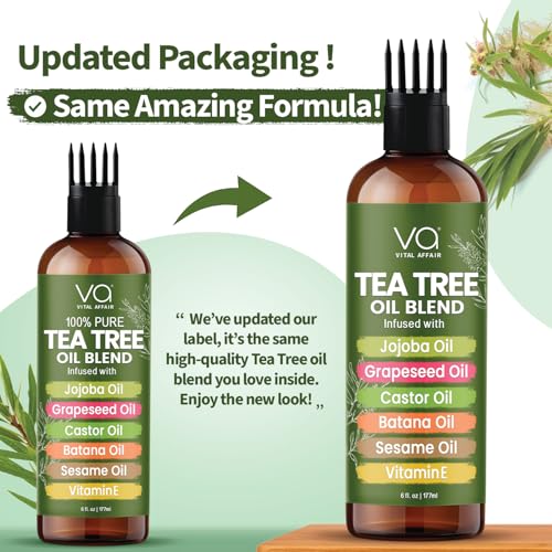 Tea Tree Oil for Hair & Scalp - Dandruff Treatment 6 fl oz