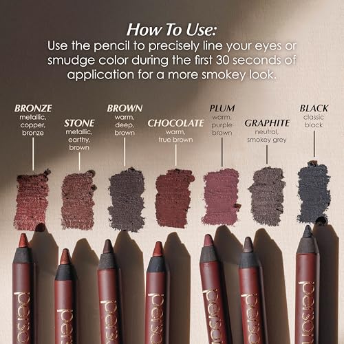 PERSONA 24HR Waterproof Eyeliner Pencil Duo - Plum & Chocolate