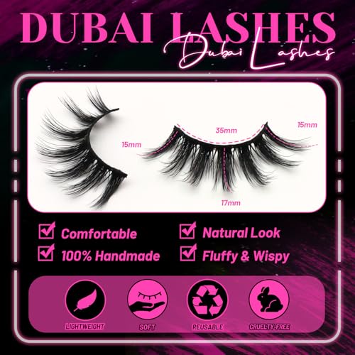 Veleasha 5D Faux Mink Lashes - 7 Pairs Fluffy Wispy False Eyelashes