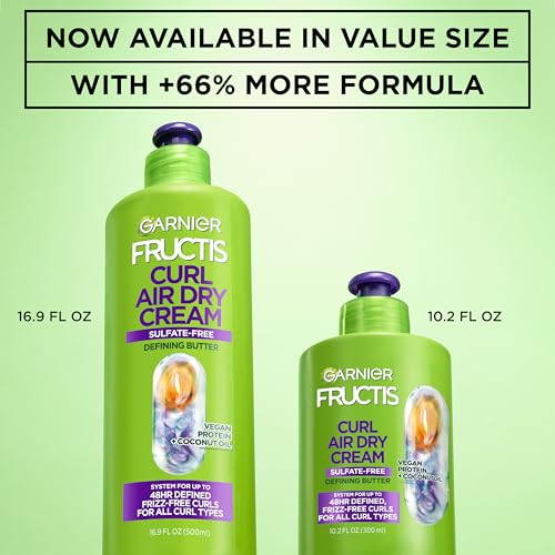 Garnier Fructis Curl Nourish Air Dry Cream 16.9 oz Leave-In Conditioner