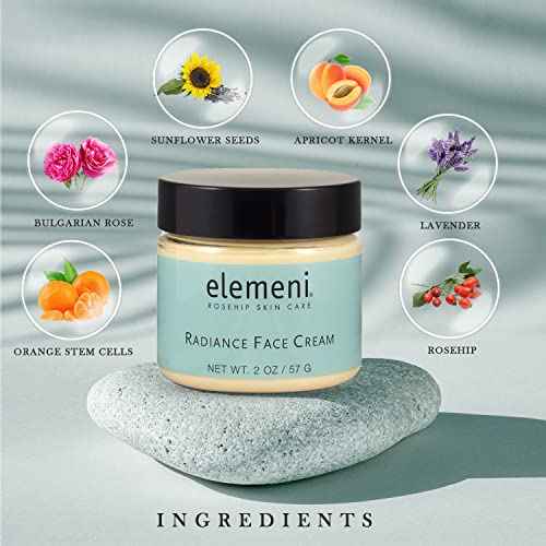 Max Green Alchemy elemeni Anti Aging Radiance Face Cream - Collagen Face Moisturizer Cream for Men and Women | Day and Night Cream Reduces Wrinkles and Improves Brightness | 2 OZ / 57 Gram