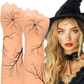 winthrop 8 Sheets Halloween Vein Temporary Tattoos, Large Size Crack Scar Fake Tattoos, Realistic Branch & Vein Style Waterproof Tattoos for Halloween Costume Makeup, Cosplay&Party Supplies