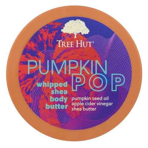 Tree Hut Pumpkin Pop Whipped Shea Body Butter | Long-lasting Hydration Leaves Skin Feeling Soft & Moisturized | Limited Edition Fall | Nourishing Essential Body Care | 8.4 fl oz.