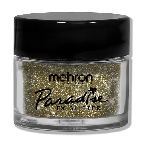 Mehron Paradise AQ Glitter Face & Body Paint Gold .25oz