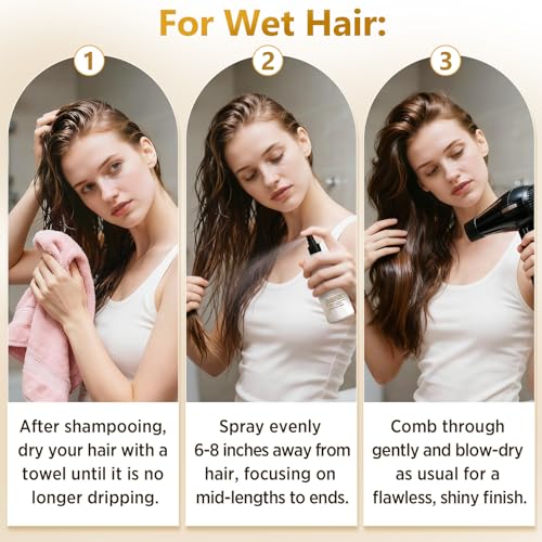 Hair Thickening Spray for Fine Hair - Volume, Keratin & Heat Protection, 8.5 oz