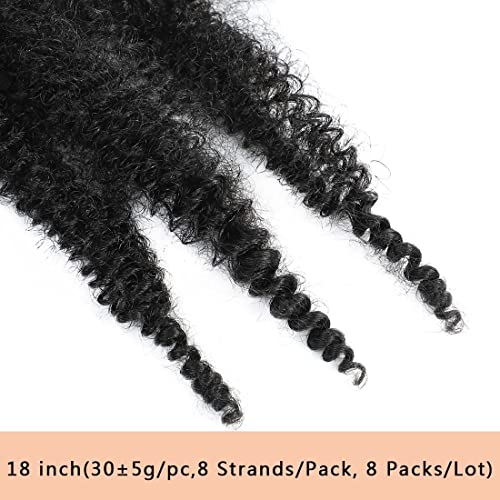 Marley Twist Braiding Hair 18 Inch - 8 Packs Pre-Separated Synthetic