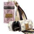 2 PCS Lipstick Organizer, Leather Lip Gloss Bag with Keychain, Portable Mini Lipstick Case for Lip Gloss, Purse,Mini Perfume