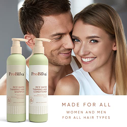ProBliva Rice Water Shampoo & Conditioner for Thinning Hair