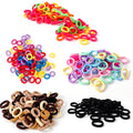 400Pc Baby Hair Ties - Soft Elastic Cotton Ponytail Holders
