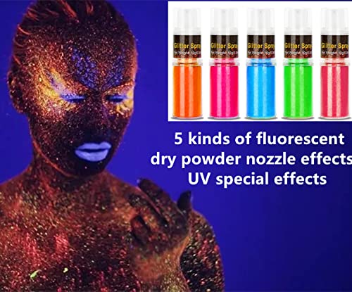 UV Green Glitter Spray for Hair & Body - 10g