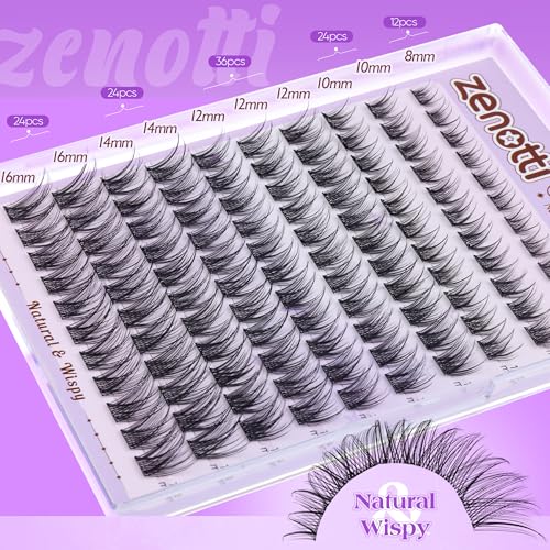 Self-Adhesive Eyelash Clusters 8-16mm 120Pcs No Glue