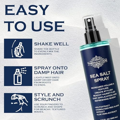 THEMANCODE Sea Salt Spray for Men - 8.8 oz