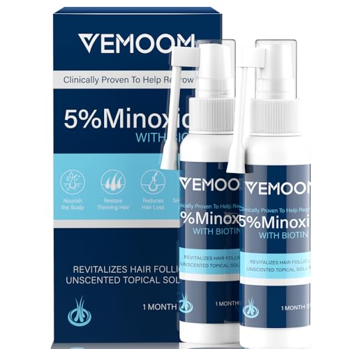 5% Minoxidil Hair Growth Spray for Women & Men - 60ml, Extra Strength Treatment for Thicker, Stronger Hair