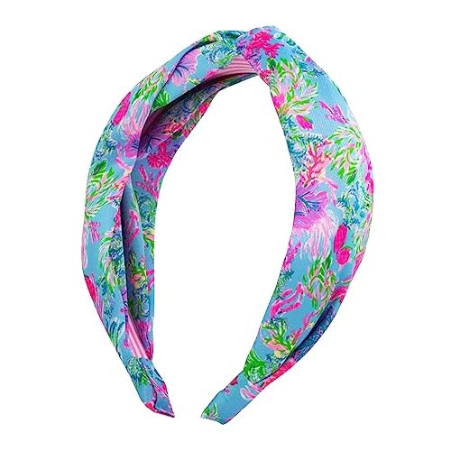 Lilly Pulitzer Top Knot Headband for Women, Colorful Knotted Headband, Cute Hair Accessories for Women & Girls, Cay to My Heart
