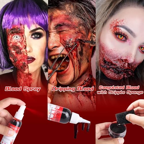 Halloween Fake Blood Makeup Kit – SFX Special Effects Set