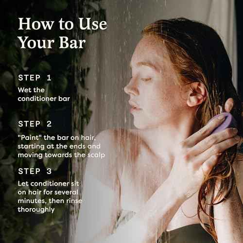 The Earthling Co. Conditioner Bar - Promote Hair Growth, Strengthen & Moisturize All Hair Types - Paraben & Sulfate Free formula with Natural Ingredients for Dry Hair (Vanilla Coconut, 1.8 oz)