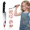Halloween Fake Knife & Scar Tattoo Set - 12.2" Prop Kit