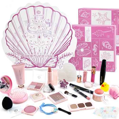 Color Nymph Makeup Advent Calendar 2025, 24 Days Surprise Beauty Makeup Gift Sets for Adlut Women & Teen Girls, 2025 Christmas Countdown Calendar Holiday Full Cosmetic Kit (Pink)
