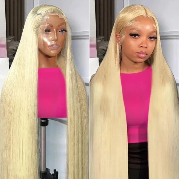 22" 613 Blonde Lace Front Wig 13x6 HD Human Hair 200% Density