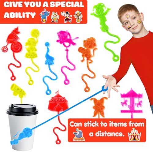 48 PCS Carnival Party Favors - Sticky Hands & Tattoos