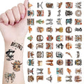 60 Pcs Wild & Free Cowboy Temporary Tattoos - Waterproof