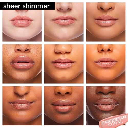LED Lip Gloss with Mirror & Applicator Brush - Hydrating, Non-Sticky