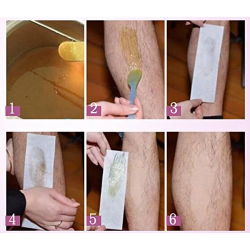 100PCS White Large Facial Body Hair Removal Non Woven Wax Strip Epilating Waxing Strips