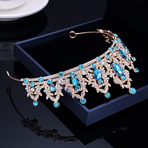 Queen Crown Tiara with Crystals for Women - Bridal & Party Headband