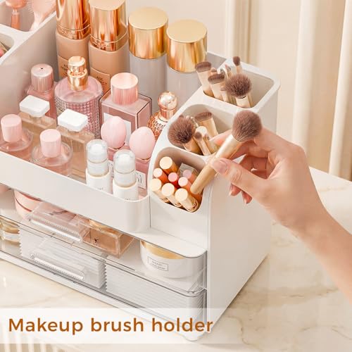 Large Makeup Organizer with Drawers - Vanity Storage Solution