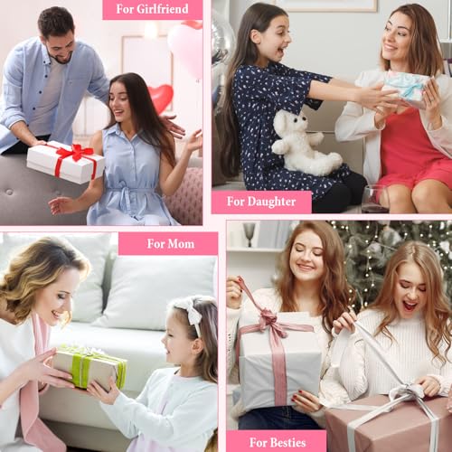 Initial Makeup Bag Large Capacity Travel Cosmetic Bag for Women PU Leather Open Flat Toiletry Bag with Handle and Divider Personalized Gifts for Women (Pink M)