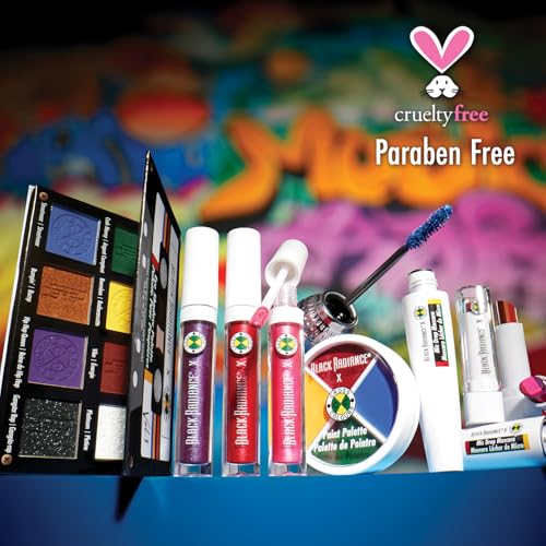 Black Radiance Cross Colours Metallic Liquid Lip, Moisture-Rich Ultra Glossy Finish, Pigment-Loaded Formula with Micro Glitter, Soft Paddle Applicator, Cruelty-Free - Vixen Red