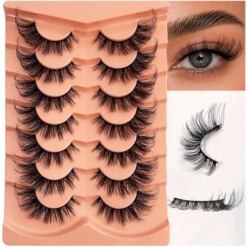 Yasnai 9D Cat Eye False Eyelashes 7 Pairs - Mink Fluffy