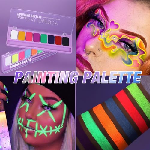 Water Activated Eyeliner Palette - 2 Pack UV Glow