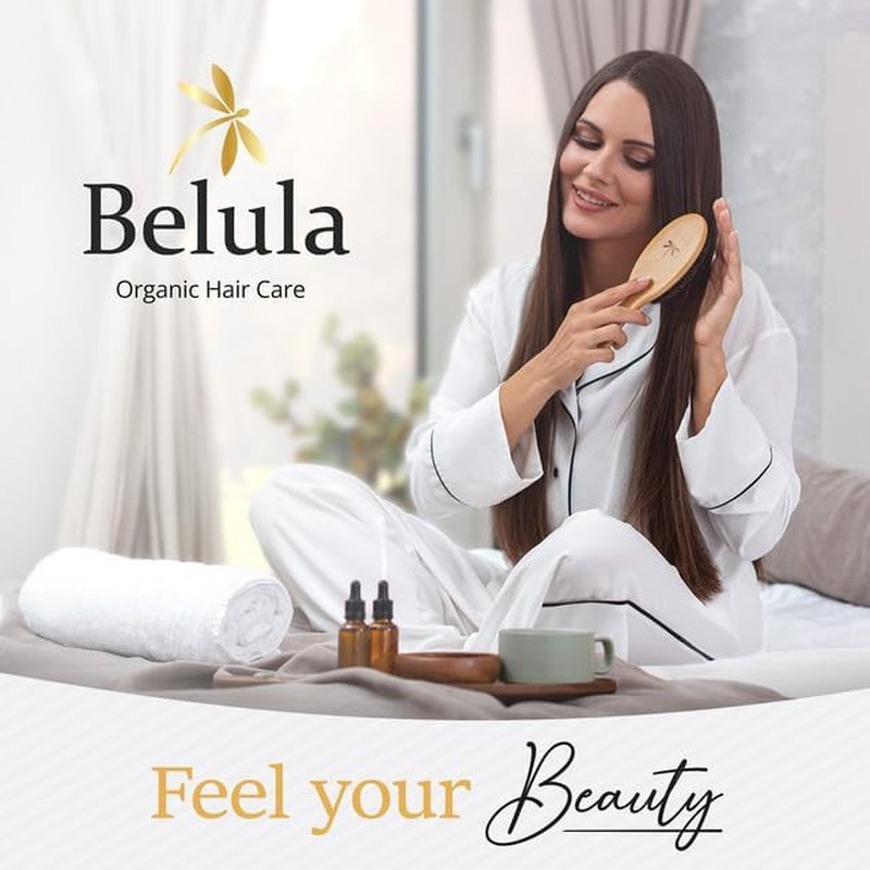 Belula Boar Bristle Hair Brush - Detangler for All Hair Types