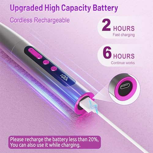 Professional Cordless Electric Nail Drill Kit 35000RPM with LCD Display for Manicure & Pedicure