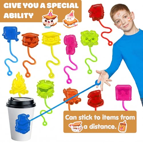 48 PC S'mores Party Favors for Kids – Stick Hands & Tattoos