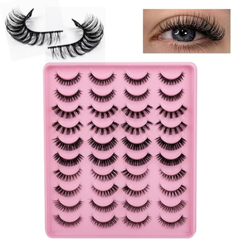 False Eyelashes 20 Pairs 3D Mink Lashes 5 Styles Reusable
