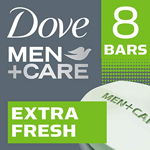 Dove Men+Care 3-in-1 Body & Face Bar, Extra Fresh, 3.75oz (8-Pack)